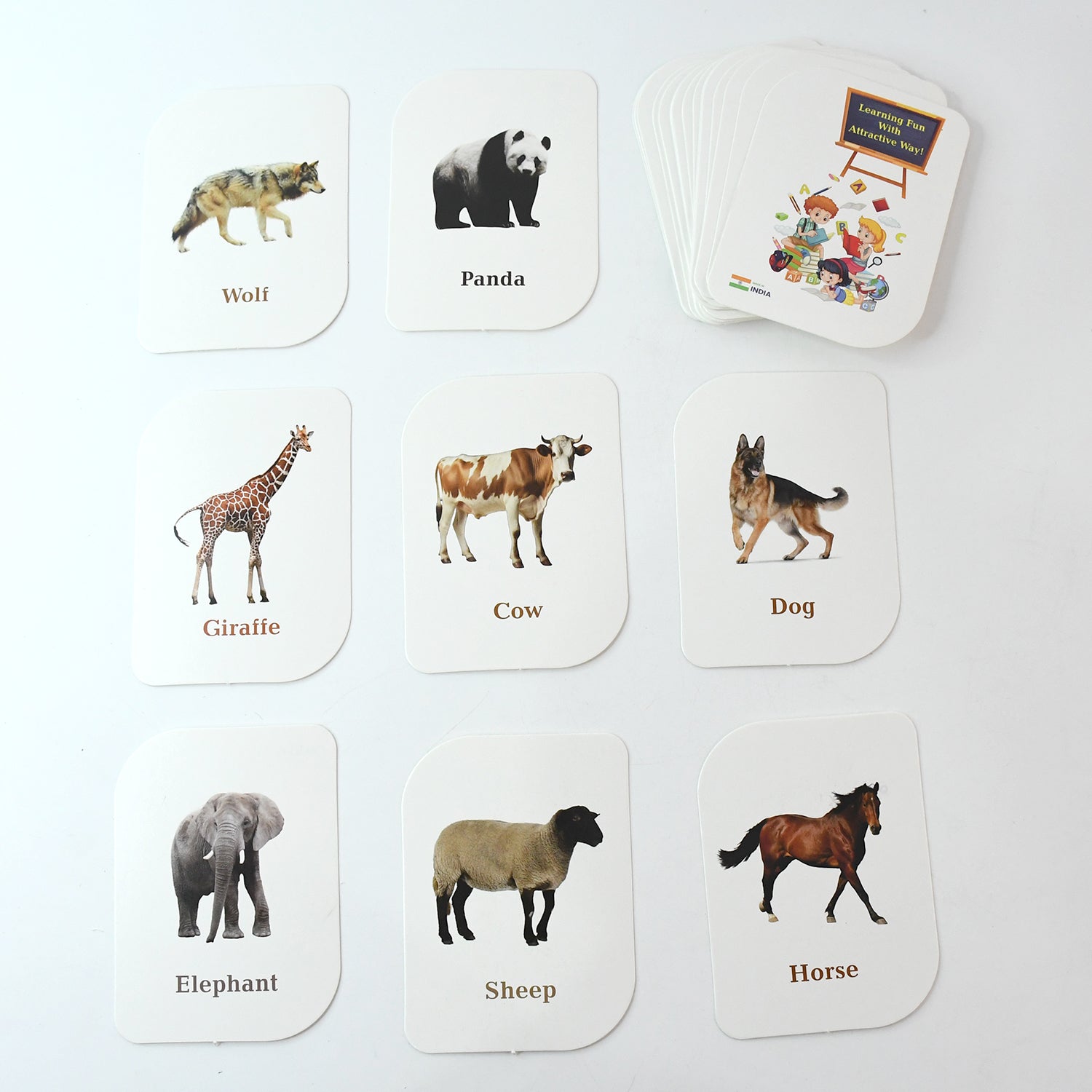 Animal Flash Cards 32-piece