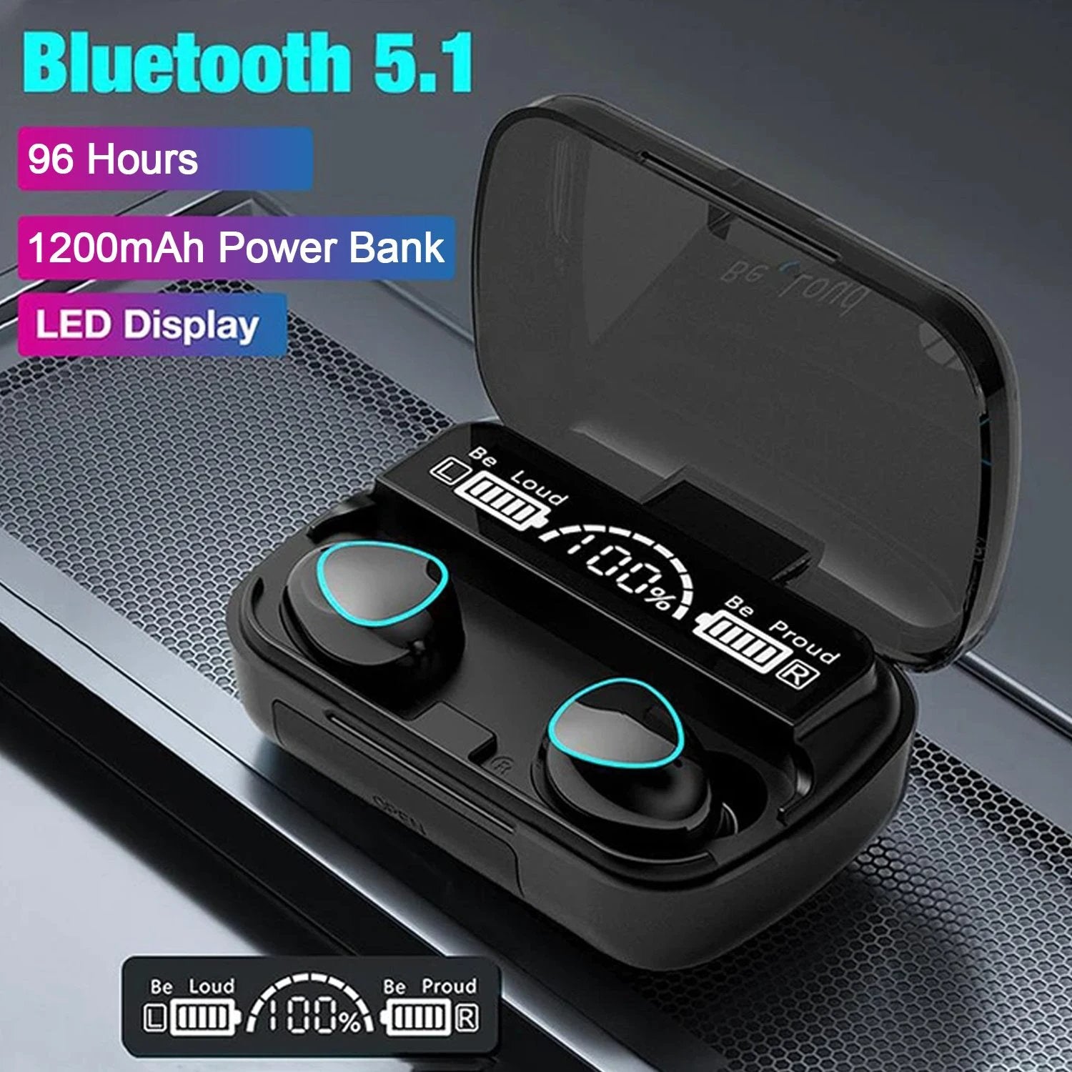 6644 Newest Wireless In Ear Earbuds Bluetooth 5.0 Headphones Mini Stereo Earbuds Sport Headset Bass Sound Built-in Micphone by Wukusy