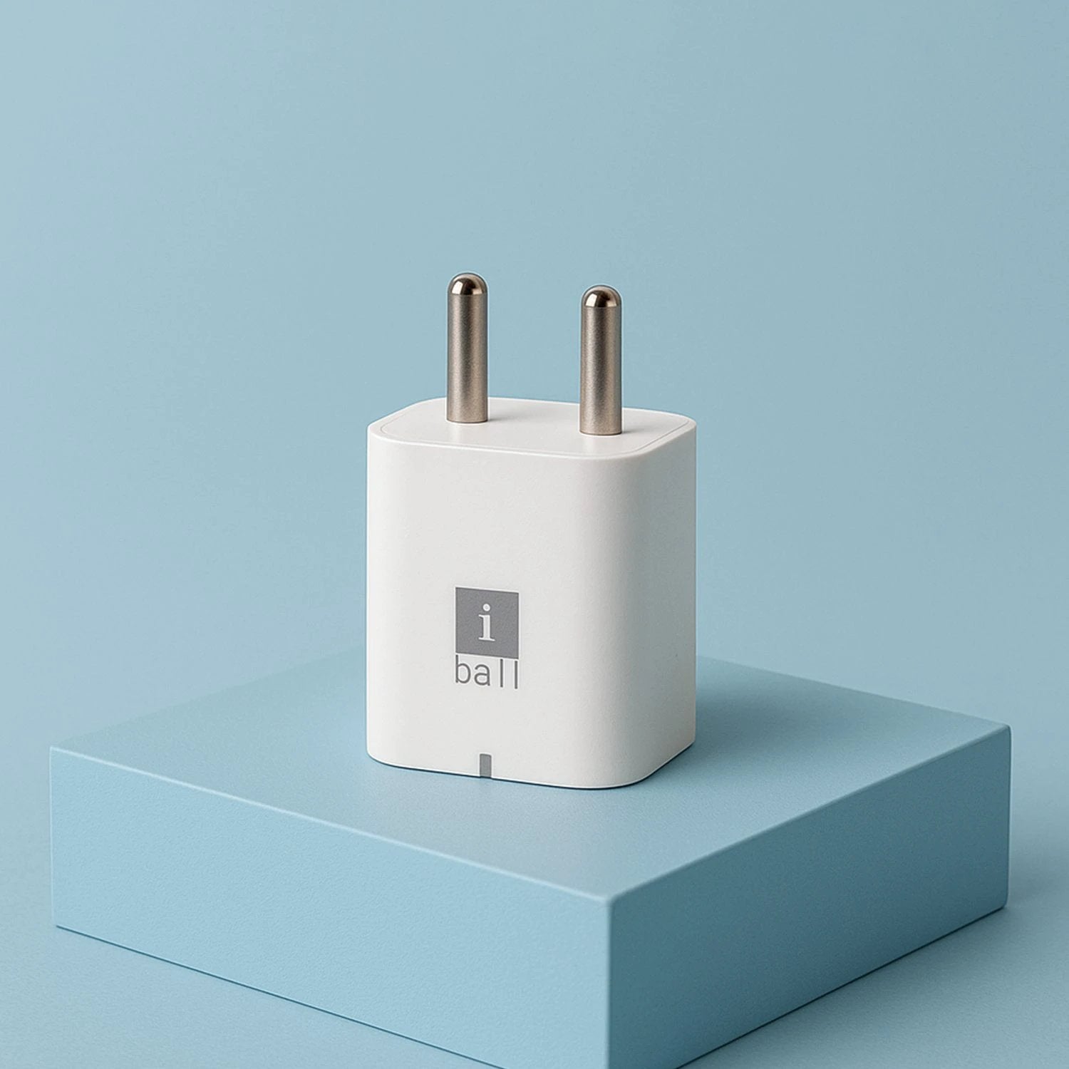 Iball Dual Usb Wall Charger 5v3.1a High-speed Dual Port Fast Charging Adapte (1 Pc) by Wukusy