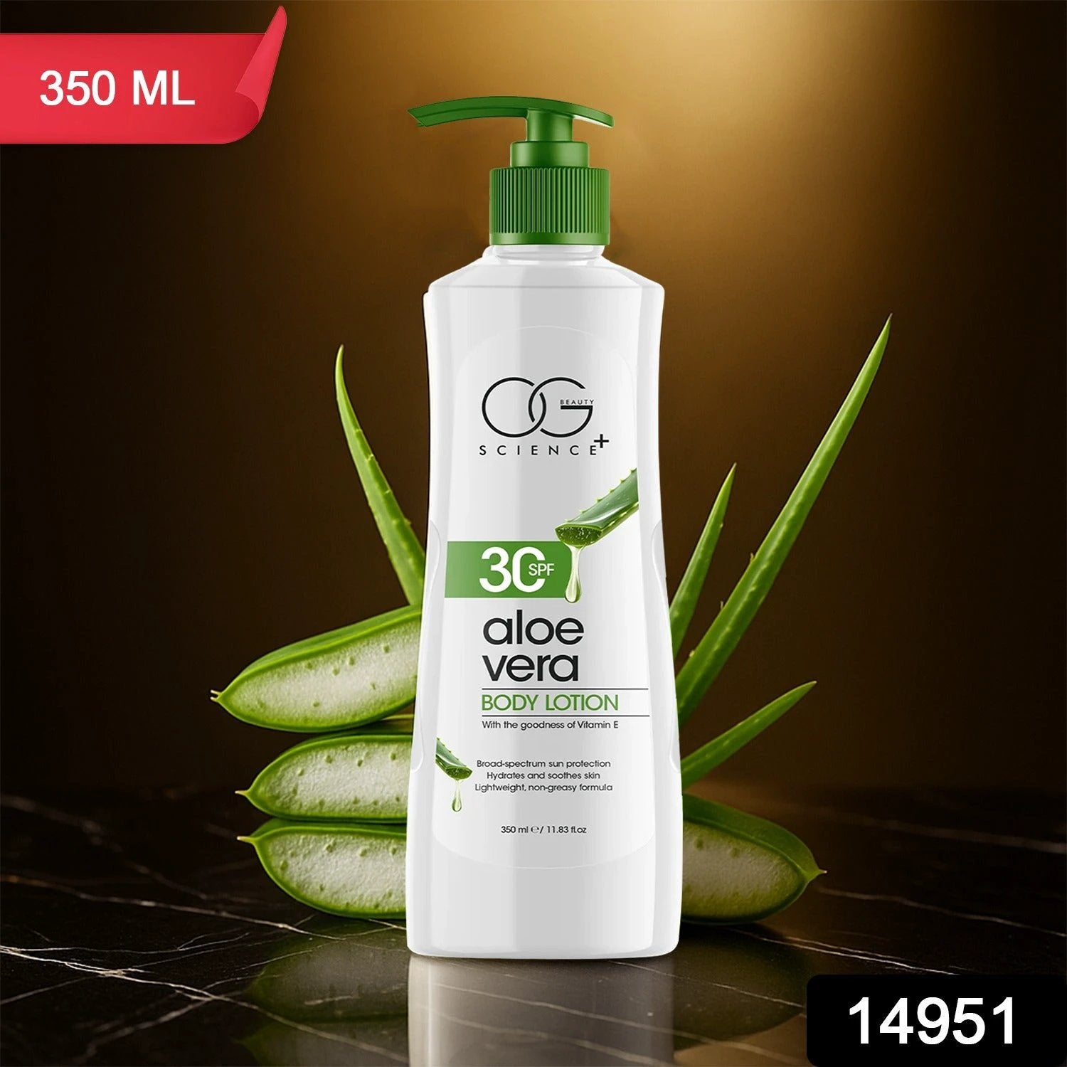 Og Beauty Science Aloe Vera Body Lotion (350ml  1 Pc) - 69KART