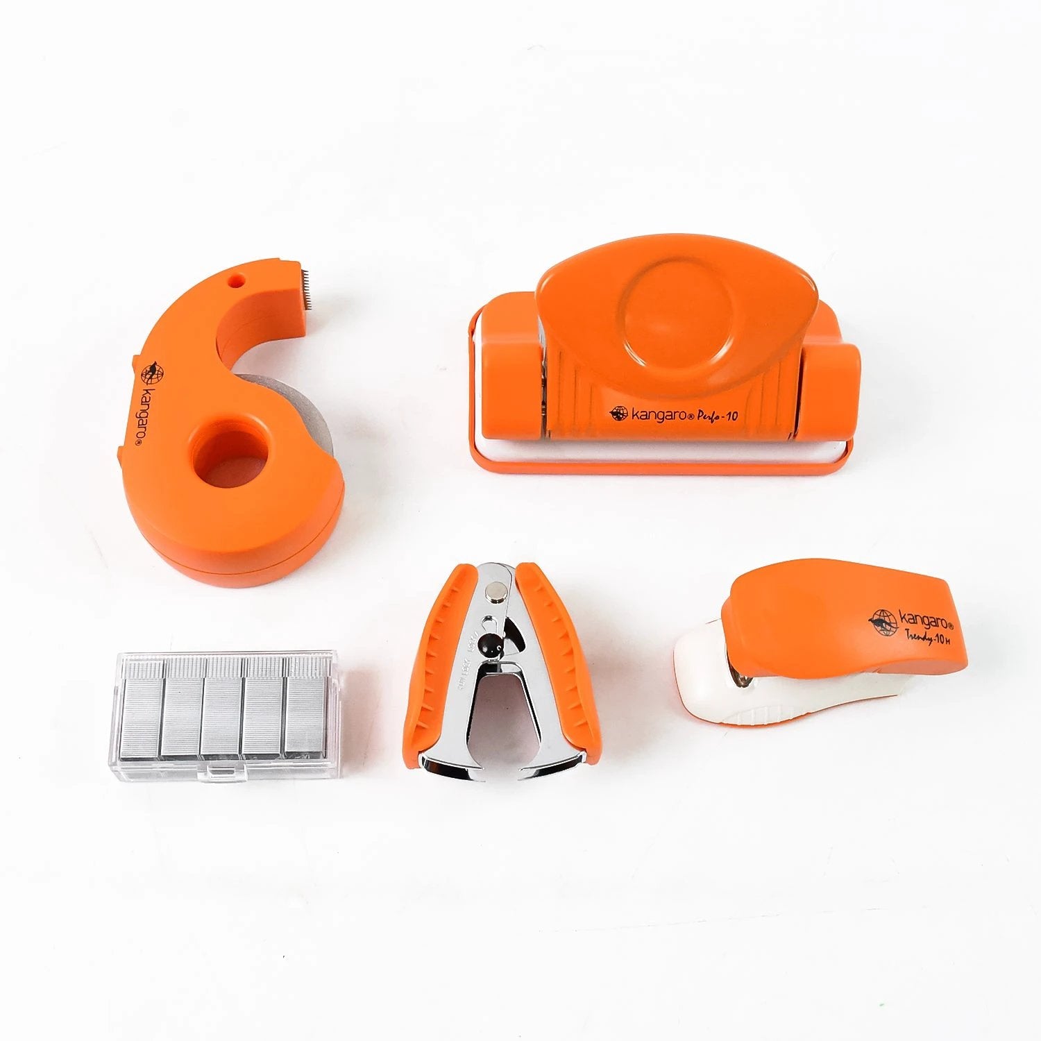 Kangaro 5-in-1 Stationery Gift Set With Stapler Staples Staple Remover Tape Dispenser by Wukusy