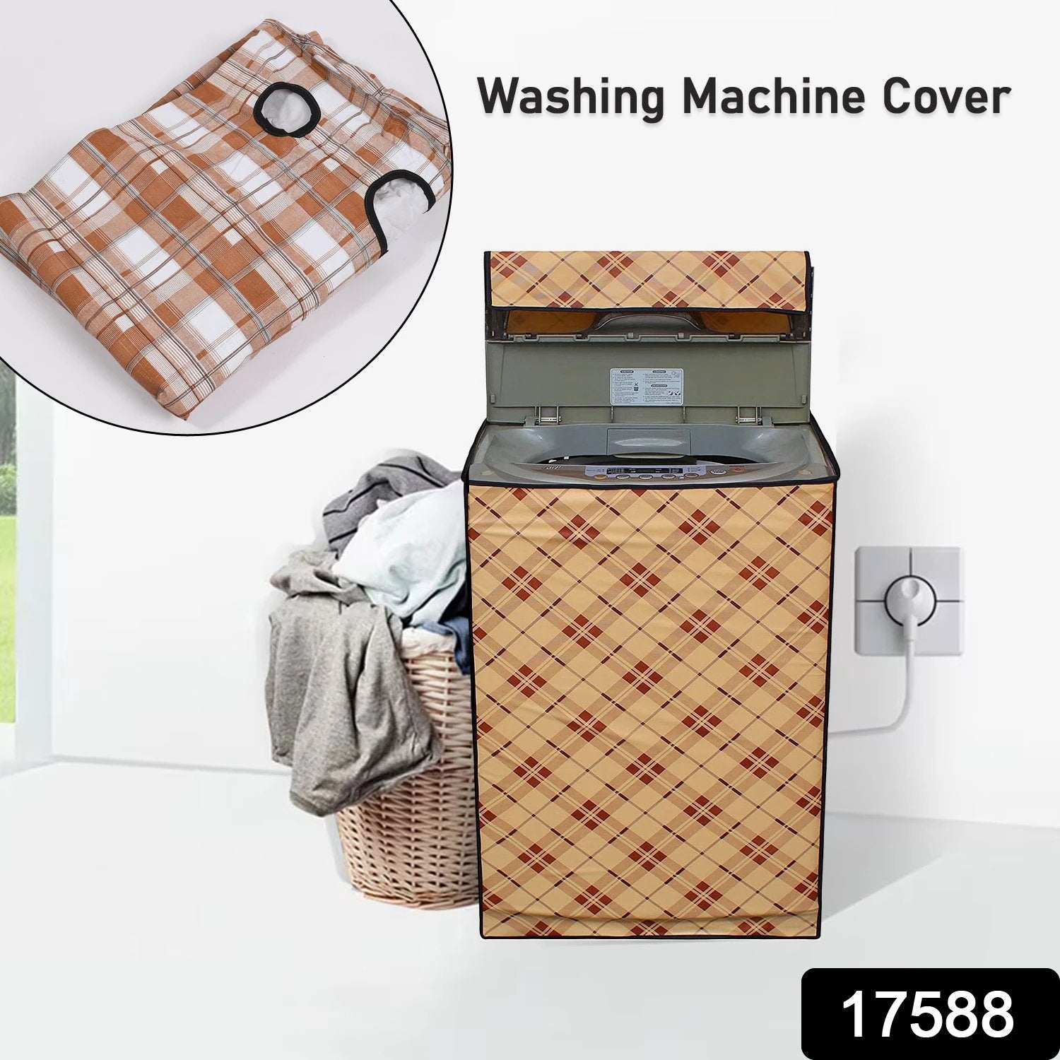 Water-resistant Washing Machine Cover For Top-load Models (1 Pc) - 69kart