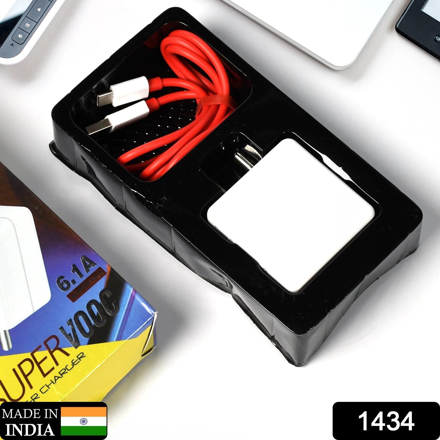 1434 Super Fast Charger With Cable For All Iphone Android Smart Phones Tablets. by Wukusy