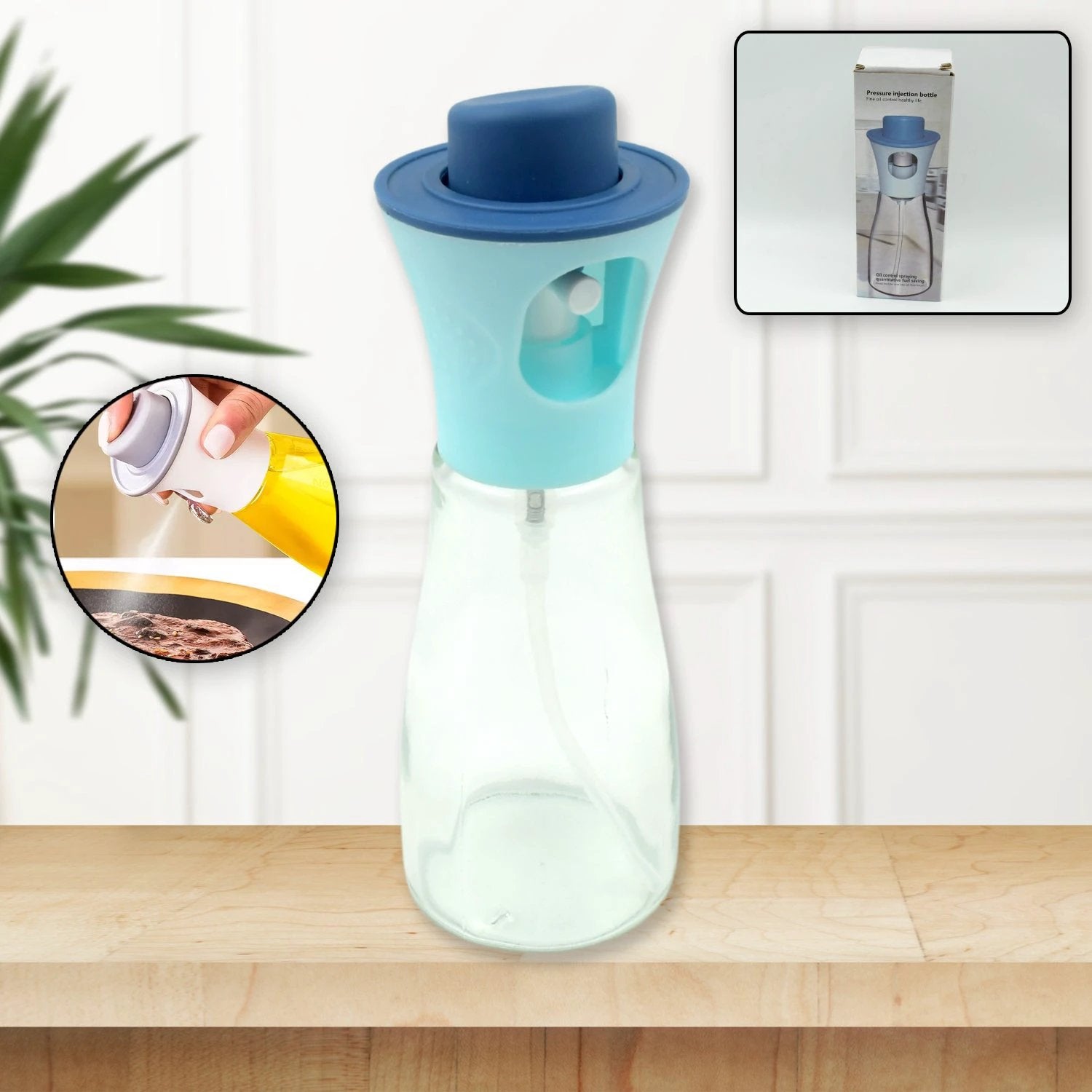 5340 Oil Dispenser Bottle Oil And Vinegar Cruet Oil Sprayer Dispenser Olive Oil Dispenser 170 Ml Mist Oil Spray Bottle For Cooking With Plastic - 69KART