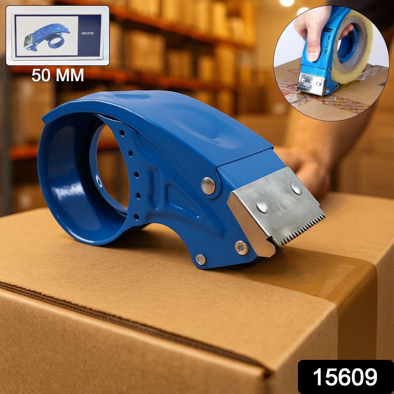 Heavy-duty Tape Dispenser  Cutter - (1 Pc) - 69kart