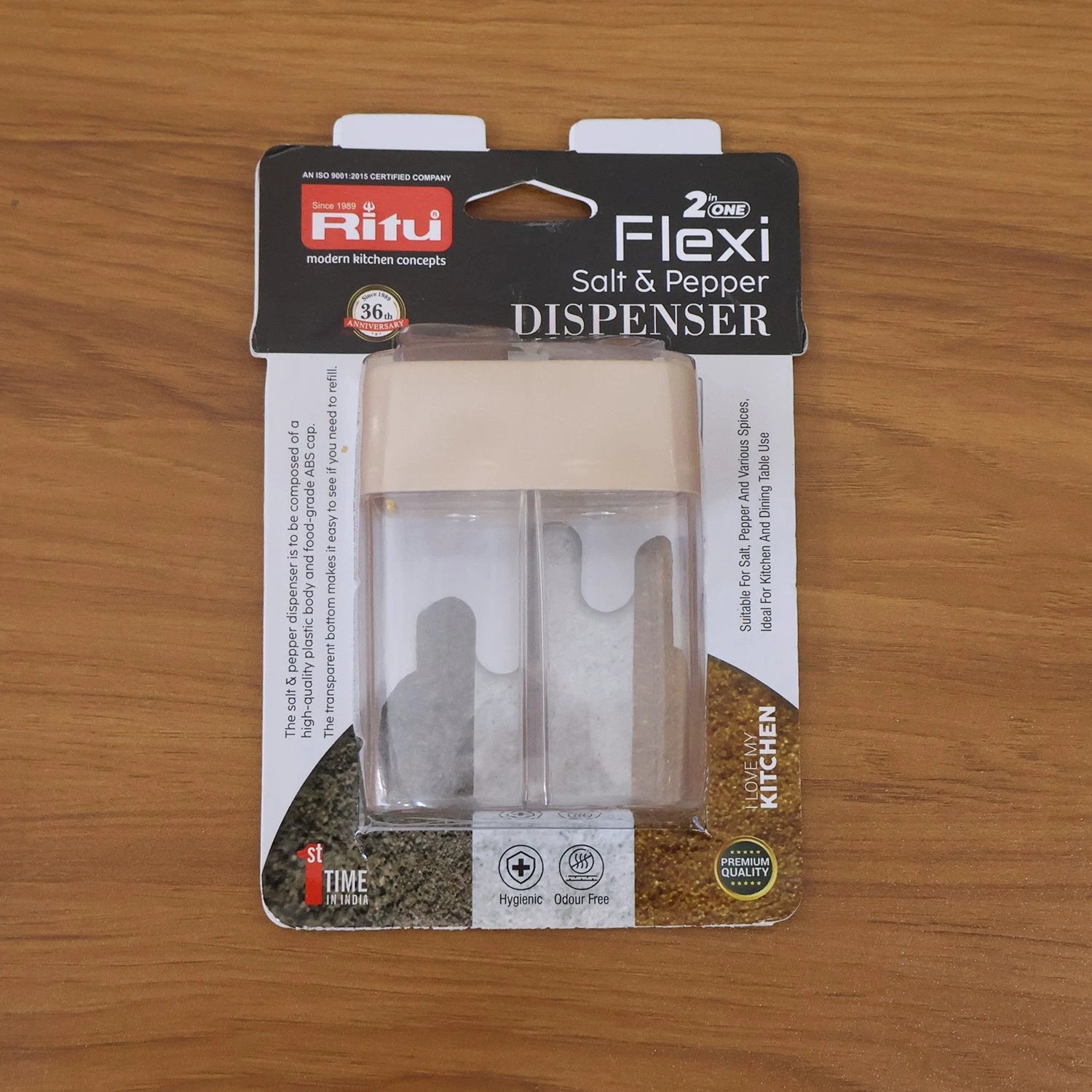 Ritu Premium 2-in-1 Salt And Pepper Dispenser by Wukusy