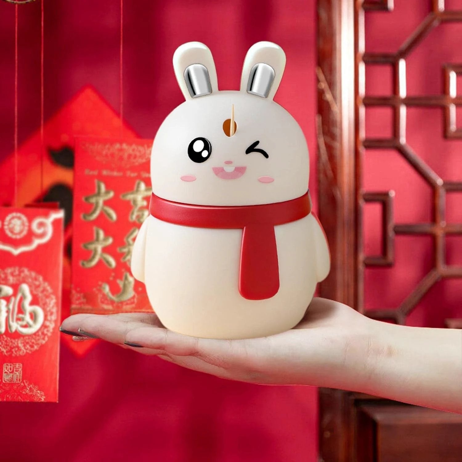 8842 Rabbit Shape Toothpick Dispenser Pressing Small Size Accessory Durable Red  Home  Garden  Kitchen Dining  Bar  Kitchen Storage  Organization  Racks  Holders Dining Room Table Decoration (1 Pc ) - 69kart