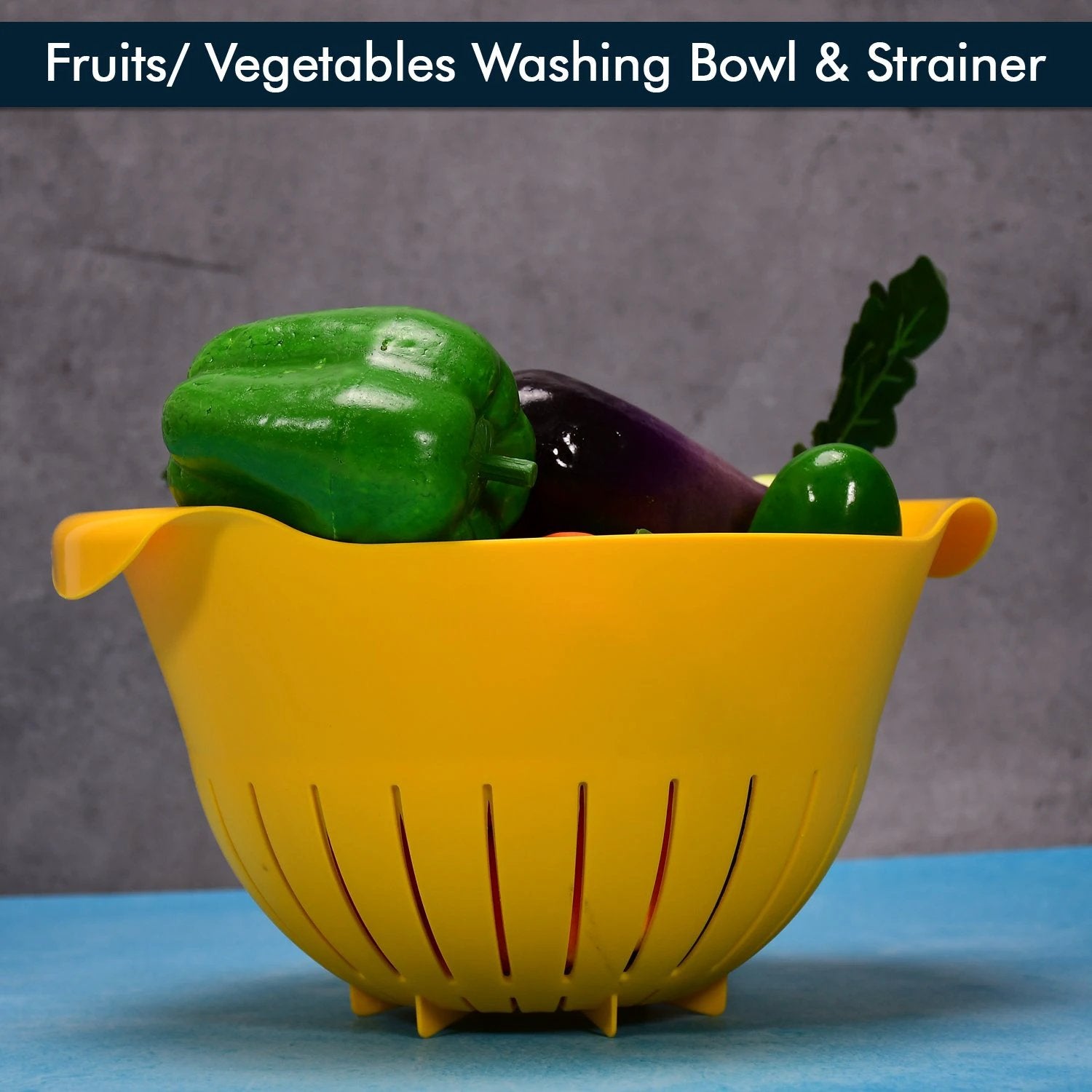 2312 Plastic Fruits Vegetable Noodles Pasta Washing Bowl  Strainer - 69kart