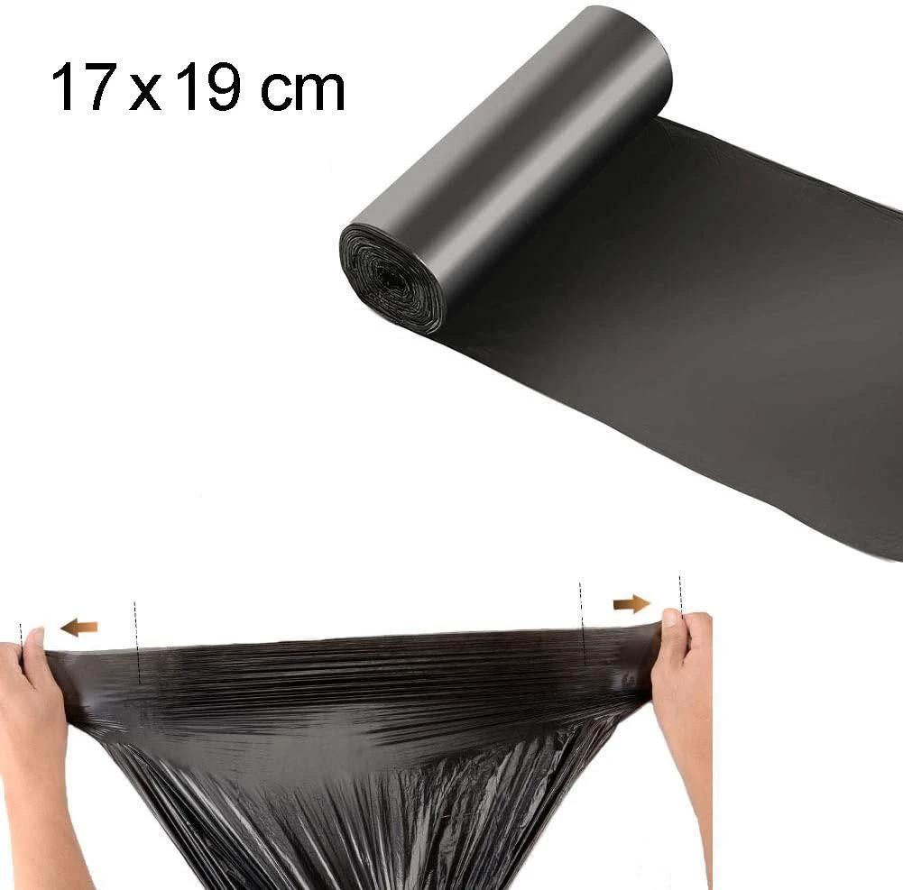 1574 Garbage Bags Small Size Black Colour (17 X 19) by Wukusy