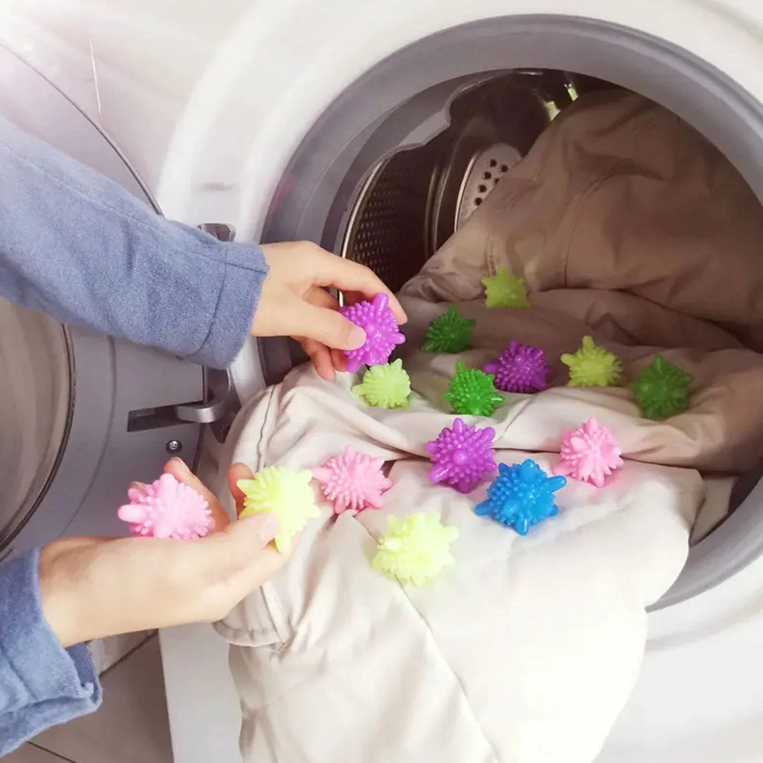 8737 Soft Star Washing Machine Laundry Dryer Balls Laundry Ball For Household Cleaning Washing Machine Clothes Softener (10 Pcs Multi Color) by Wukusy