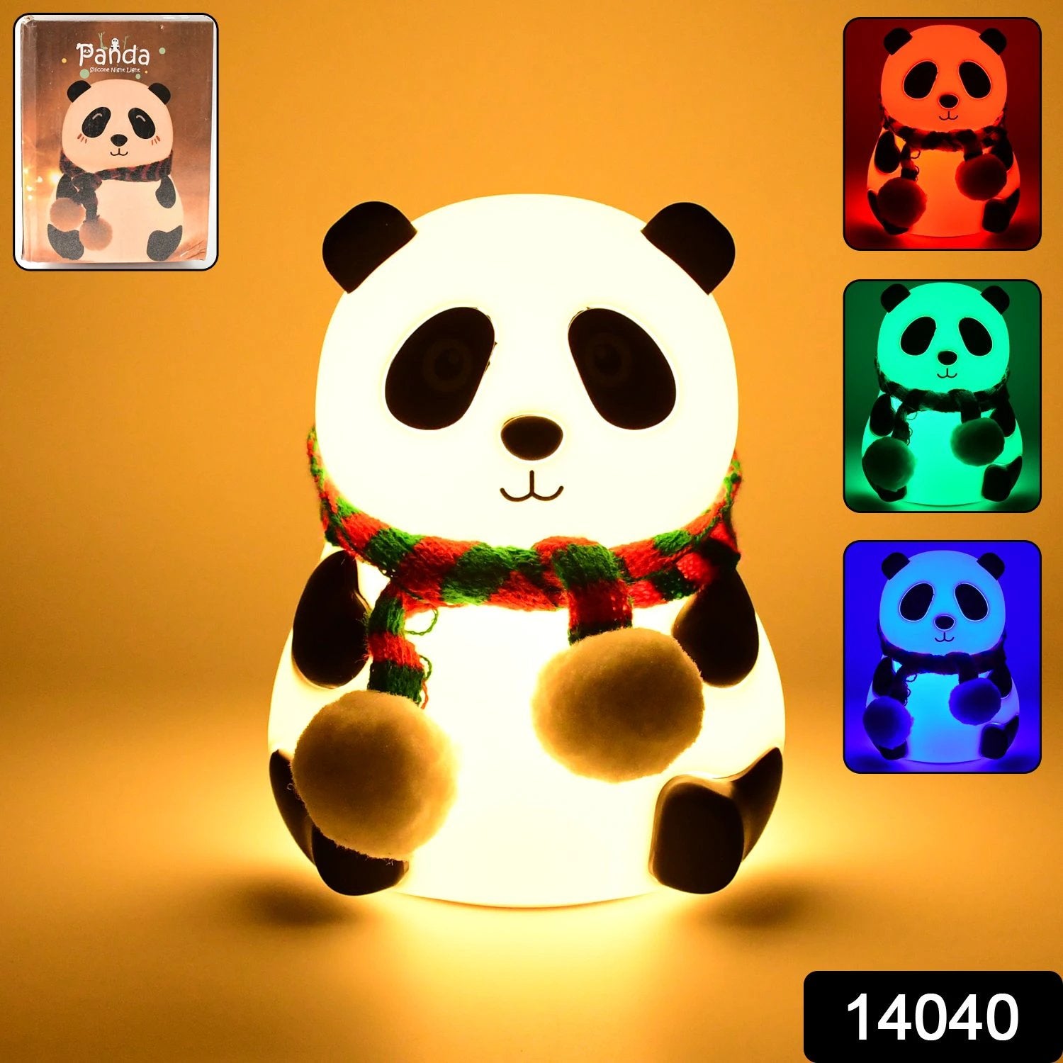 Panda 7-color Led Silicone Touch Lamp (1 Pc) by Wukusy