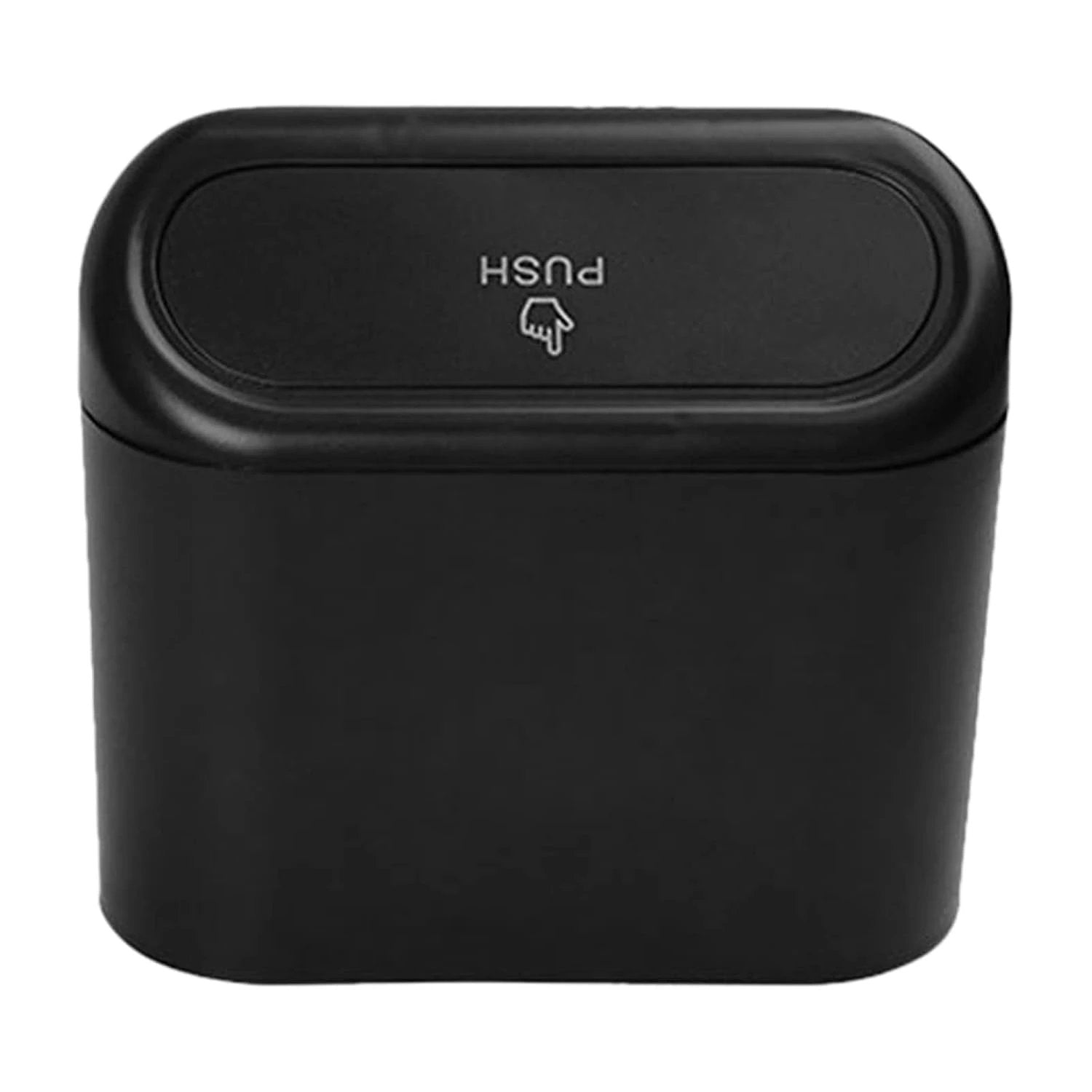Plastic Mini Car Trash Can  Bin With Lid (1 Pc  With Brown Box) - 69kart