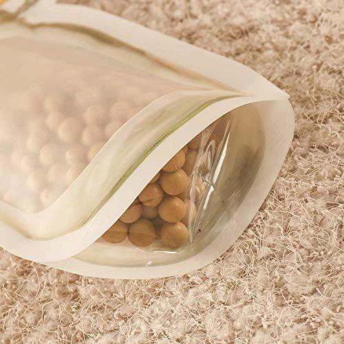 1073 Reusable Airtight Seal Plastic Food Storage Mason Jar Zipper (150ml) by Wukusy
