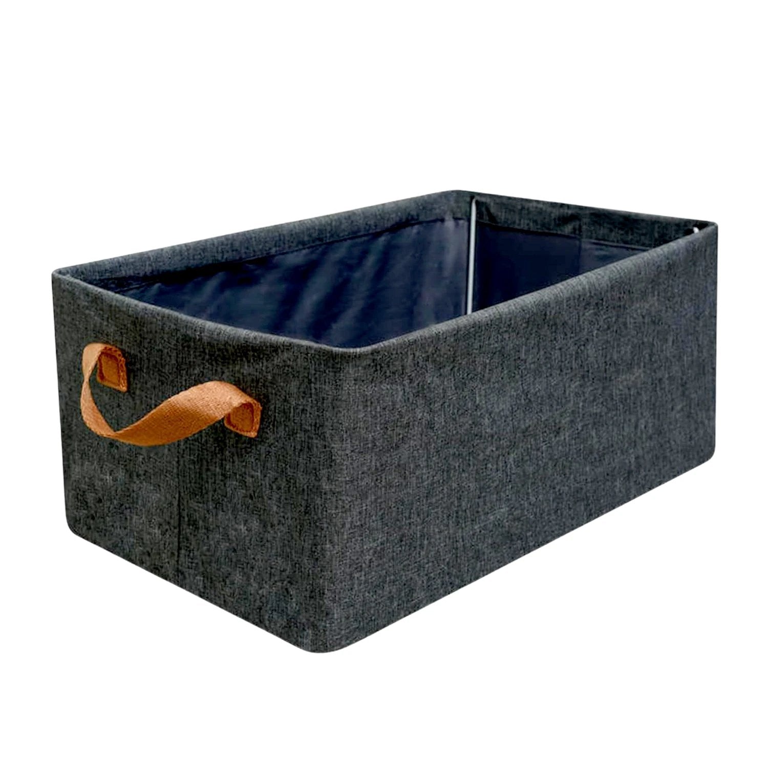 Foldable Storage Box 45cm - Cotton Linen with Handles - 69KART